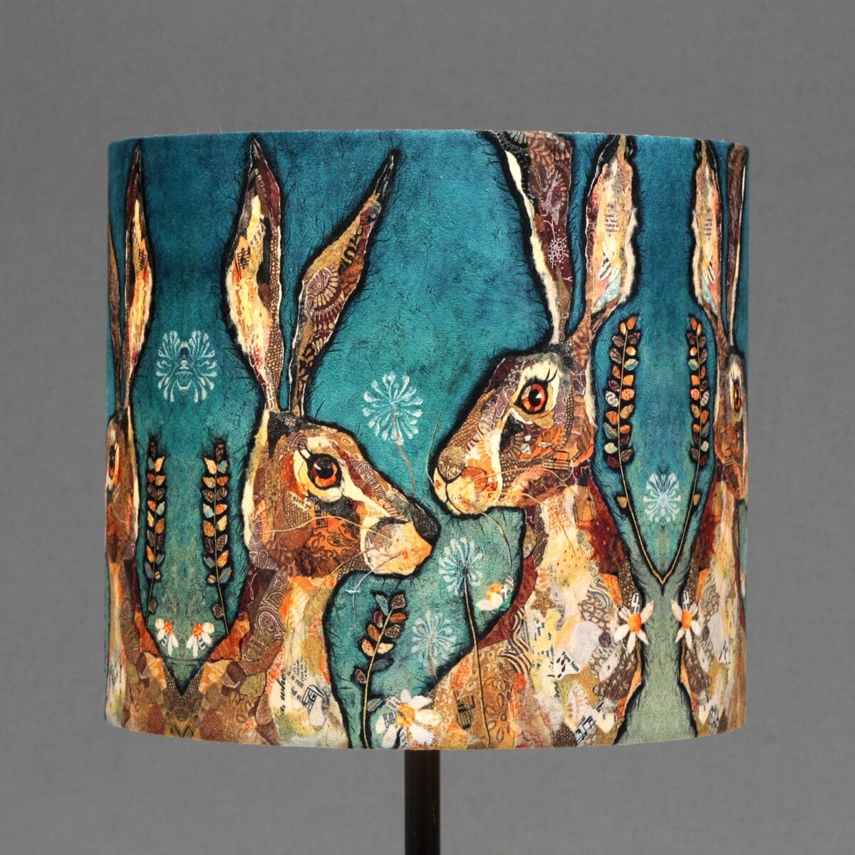 together hares faux suede lampshade by dawn maciocia