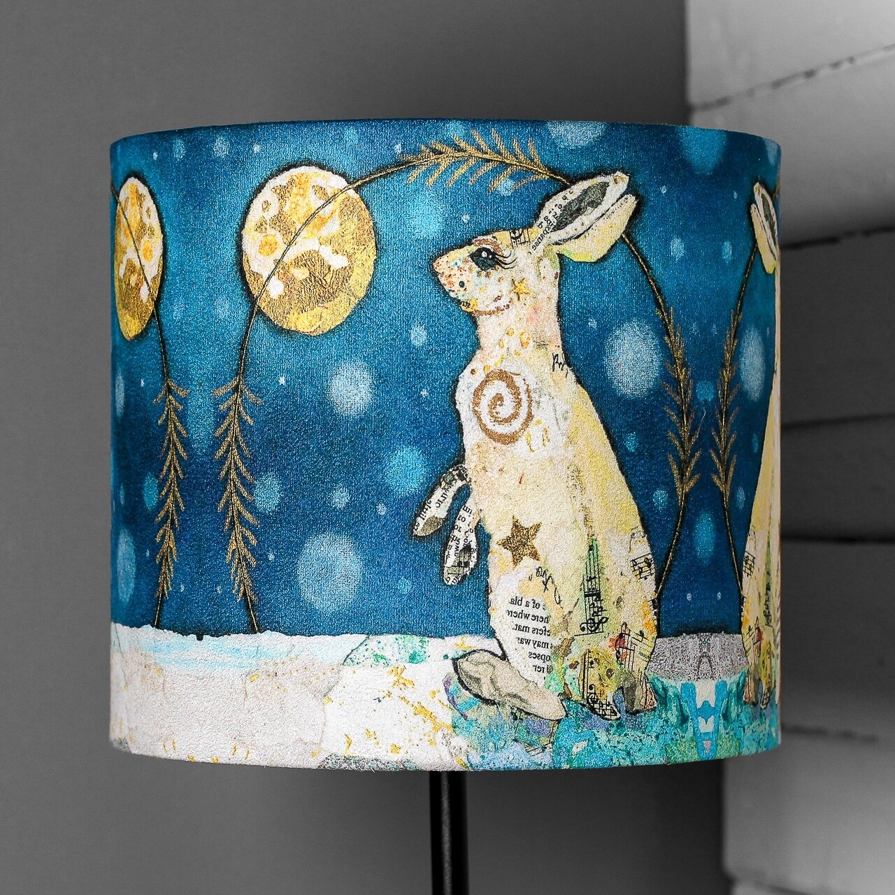 luna hare faux suede lampshade by dawn maciocia
