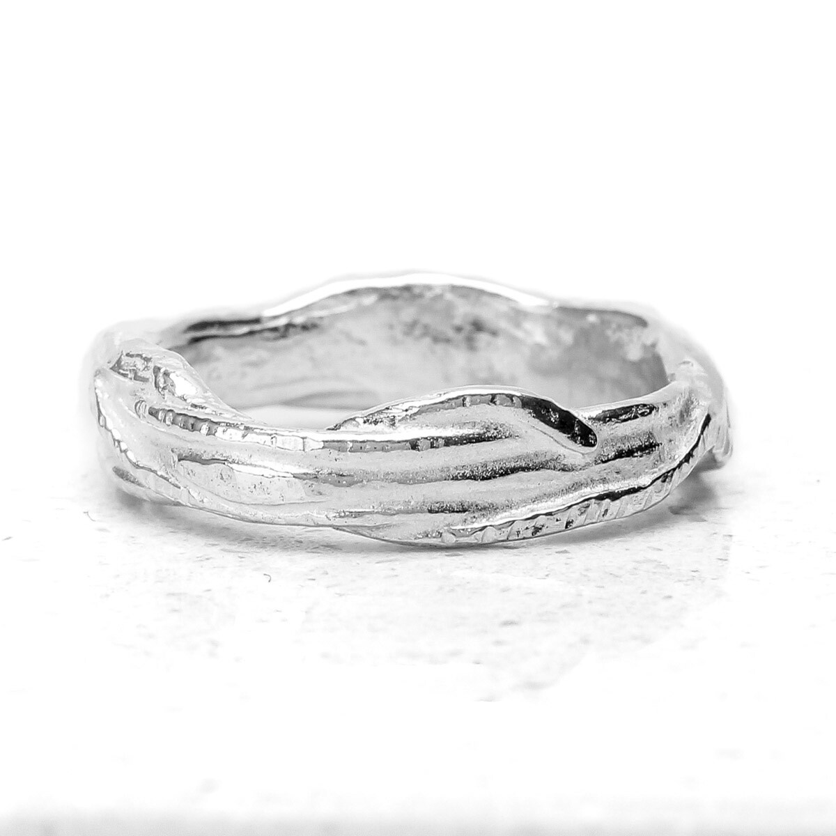 Wire Silver Ring - Wide by Fi Mehra