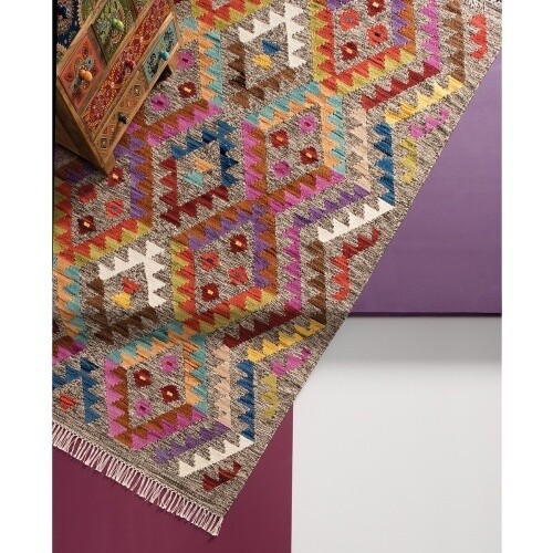 Aztec Kilim Wool Rug by Namaste