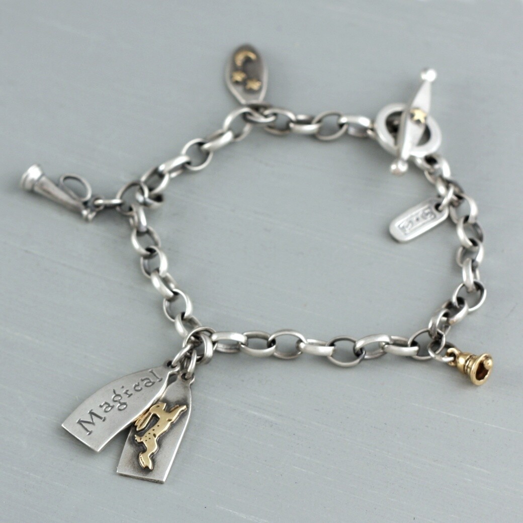Magical Hare Charm Bracelet by Nick Hubbard