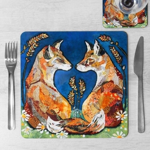 foxheart placemat by dawn maciocia