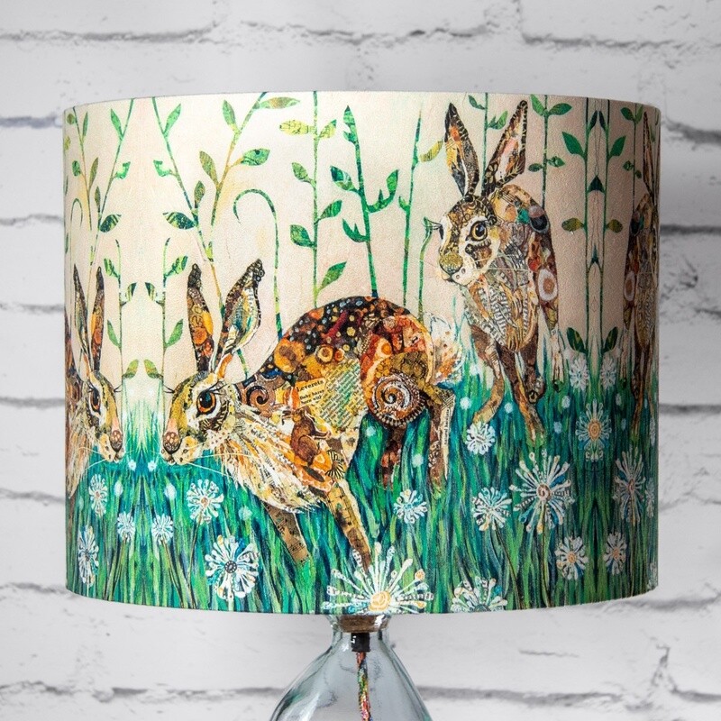 Catch Me If You Can Faux Suede Lampshade by Dawn Maciocia