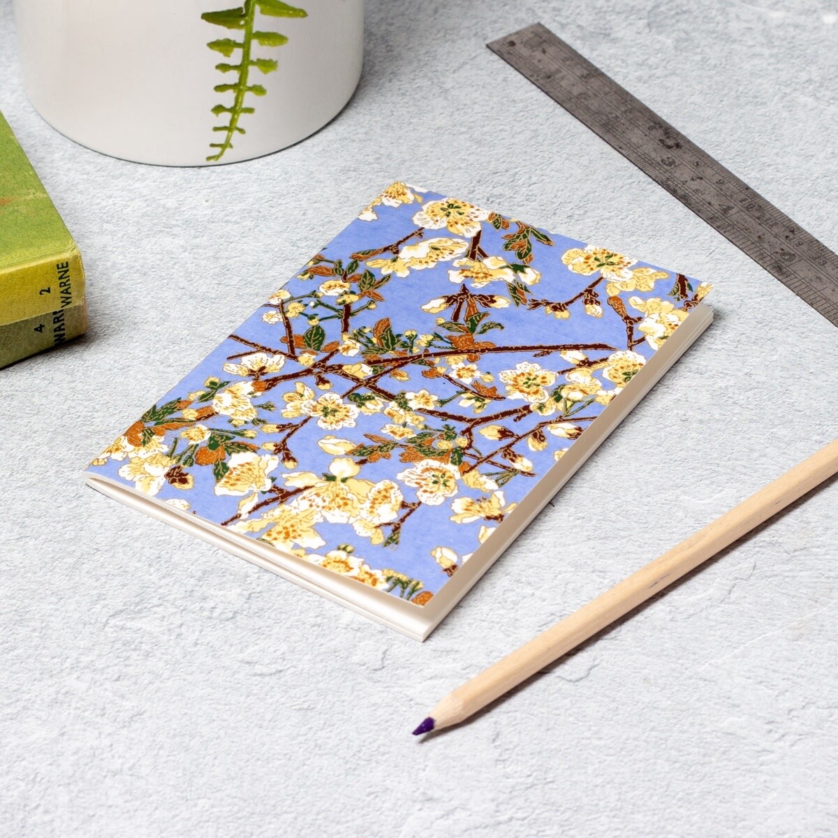 Essential Notebook - Yellow Buds/Blue by Esmie