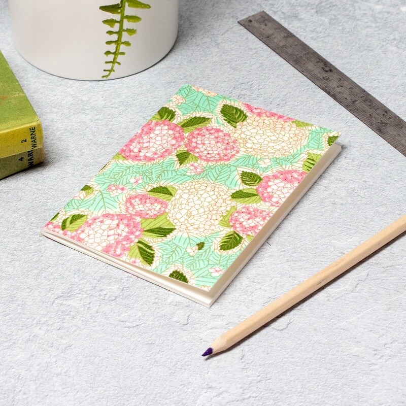 Essential Notebook - Pink Hydrangea/Mint by Esmie