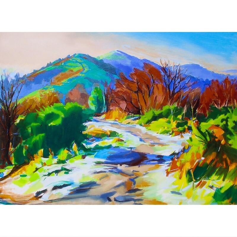 frost on the malverns - giclee print by tia lambert