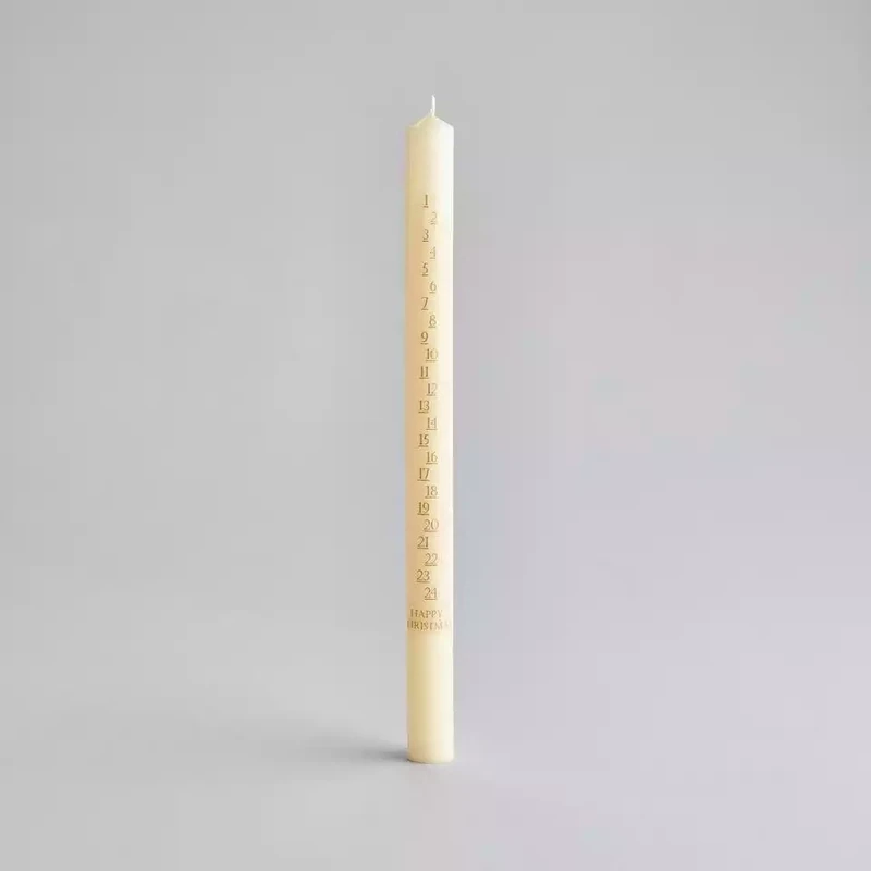 Advent Candle Ivory and Gold by St Eval