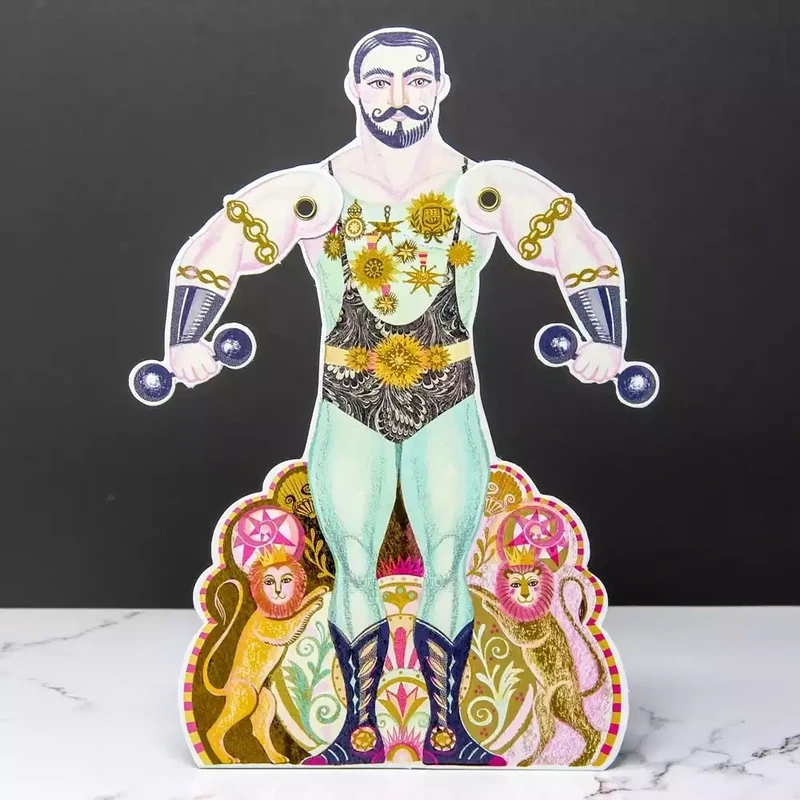 Alexander the Strongman Moving Card by Sarah Young