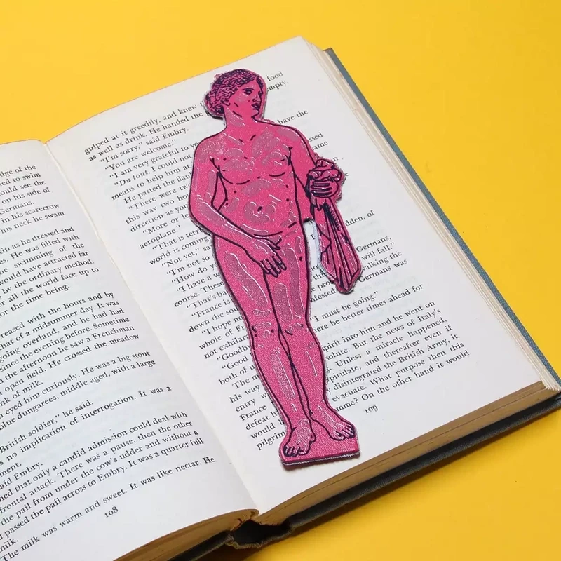 Aphrodite Leather Bookmark - New Pink by Ark Colour Design