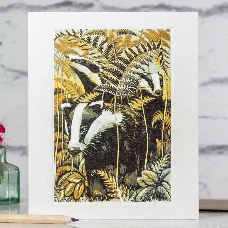 Badgers Card by Martin Truefitt-Baker