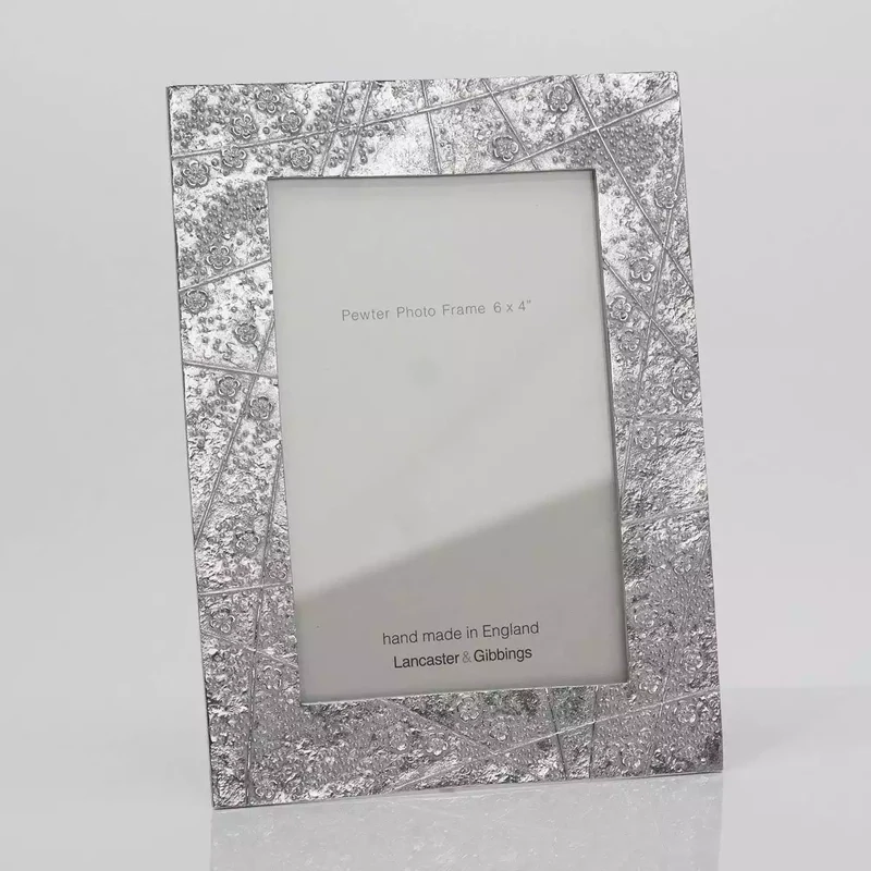 Blossom Pewter Photo Frame 6x4 by Lancaster and Gibbings