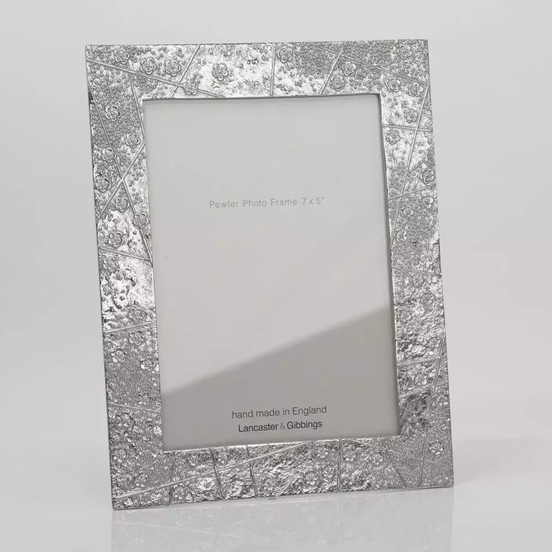 Blossom Pewter Photo Frame 7x5 by Lancaster and Gibbings