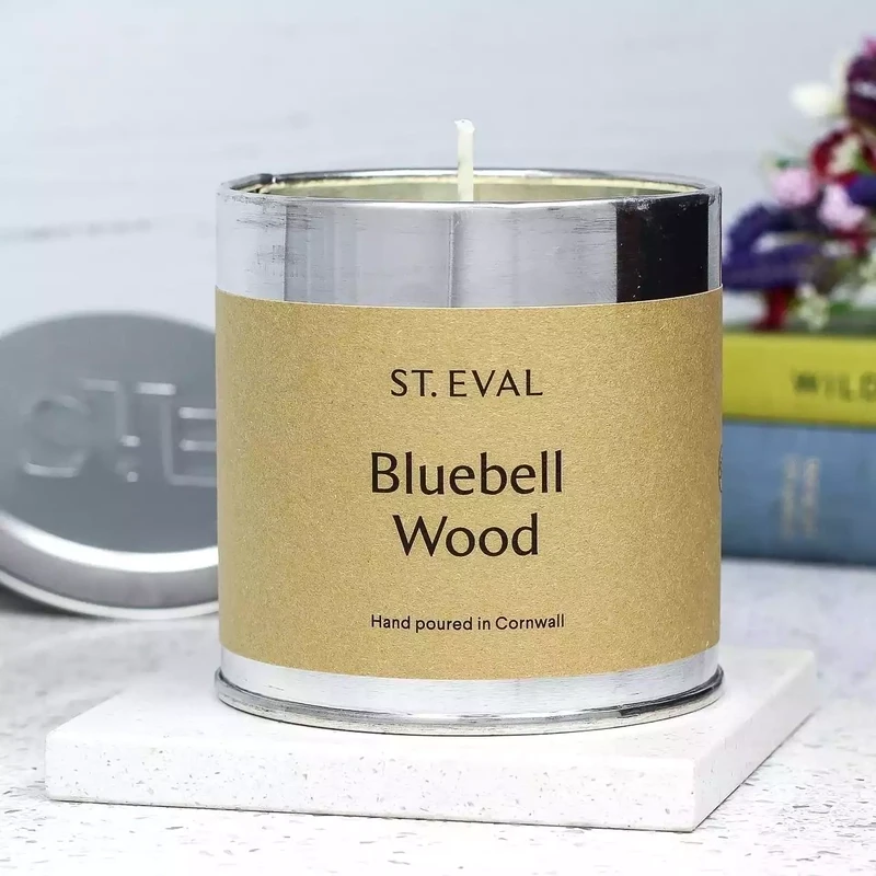 Bluebell Wood Scented Tin Candle by St Eval