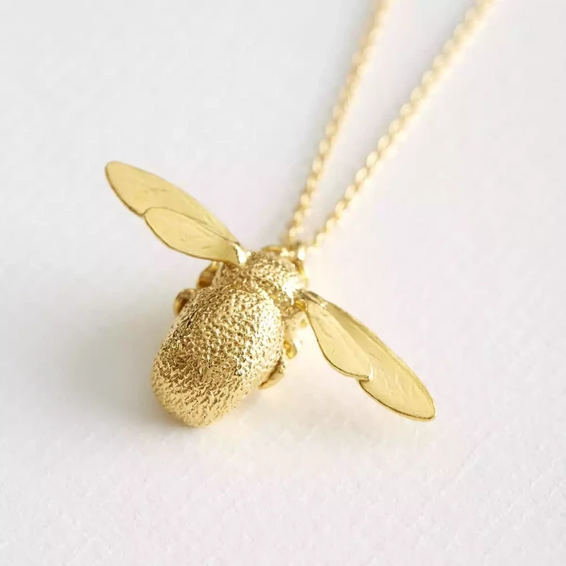 Bumblebee Necklace - Gold Plated by Alex Monroe