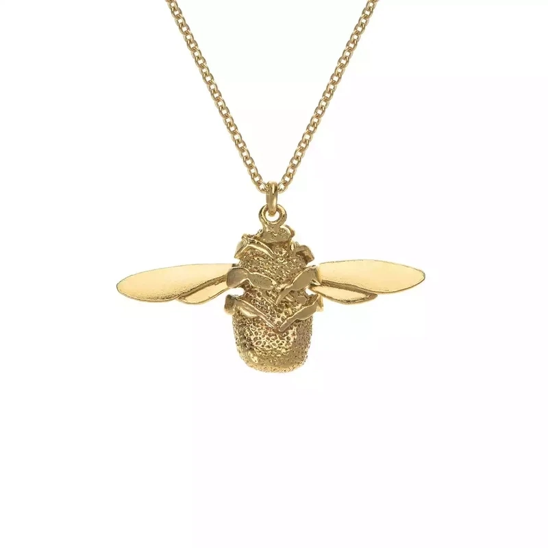 Bumblebee Necklace - Gold Plated by Alex Monroe