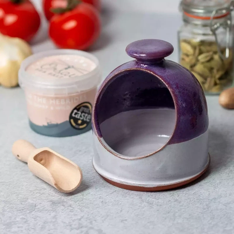 Ceramic Salt Igloo - Purple by Rupert Blamire