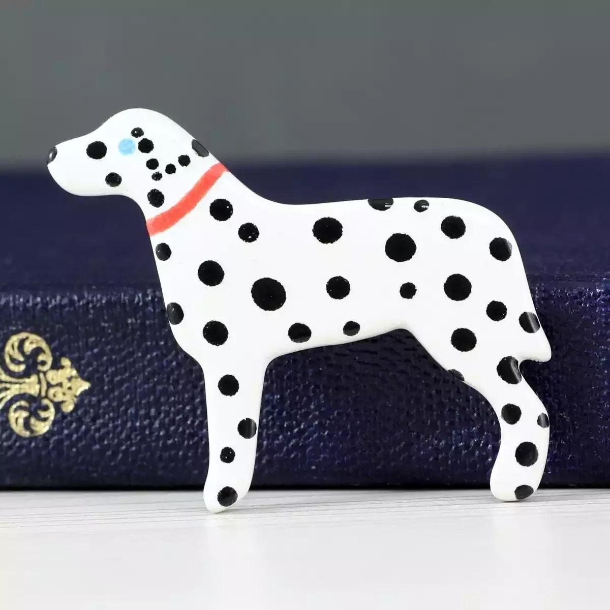 Ceramic Dog Brooch - Dalmatian by Mary Goldberg