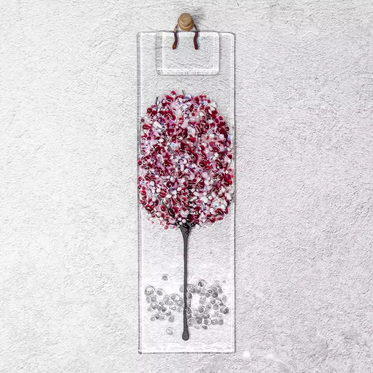 Cherry Blossom Glass Hanging Decoration by Jules Jules