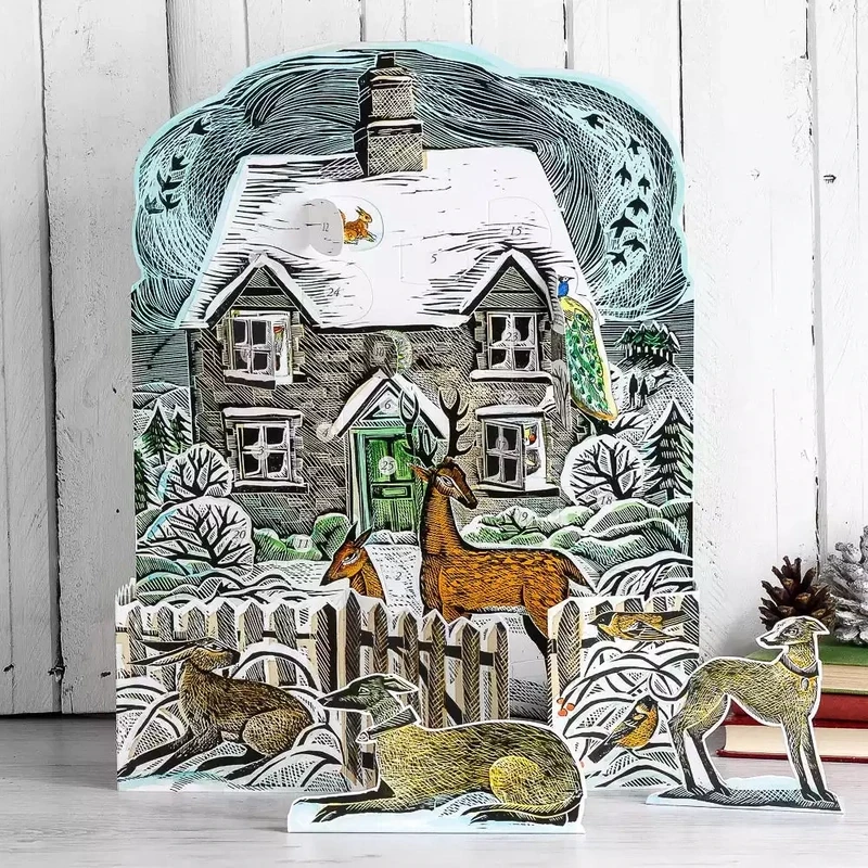Christmas Cottage Advent Calendar by Angela Harding