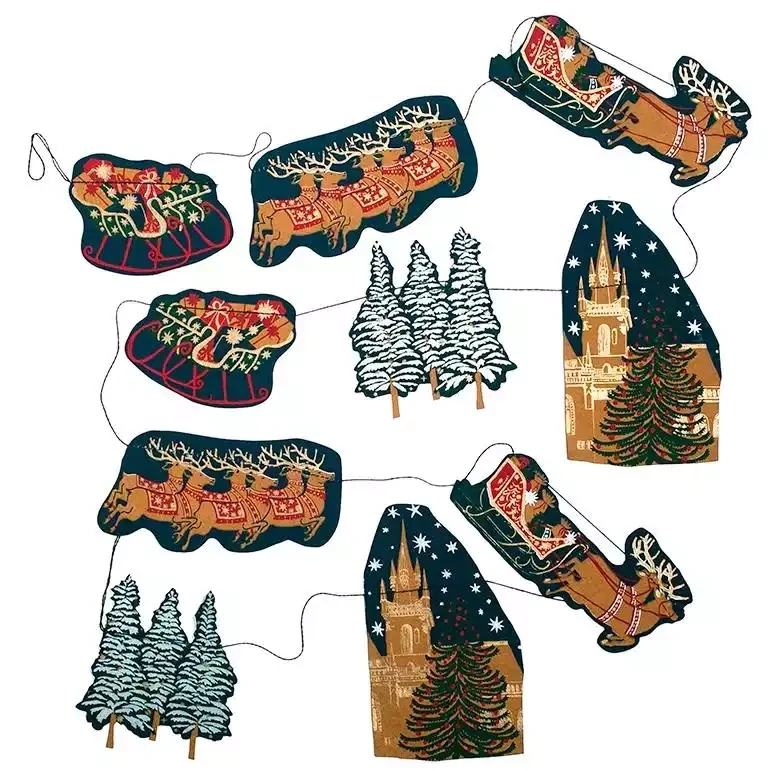 Christmas Skyline Paper Garland by East End Press