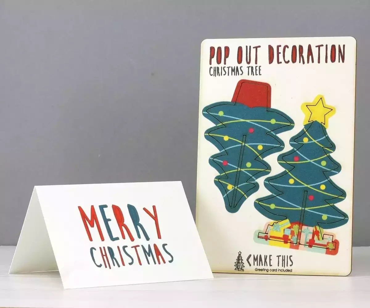 Christmas Tree Christmas Card by the Pop Out Card Company