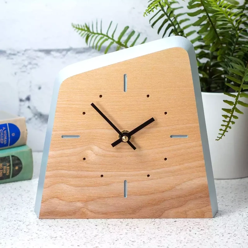 Clock Off Wooden Mantel Clock - Sky by Humblewood