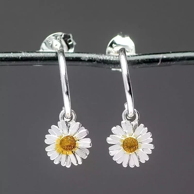 Marquise flower stud earrings - amanda coleman jewellery