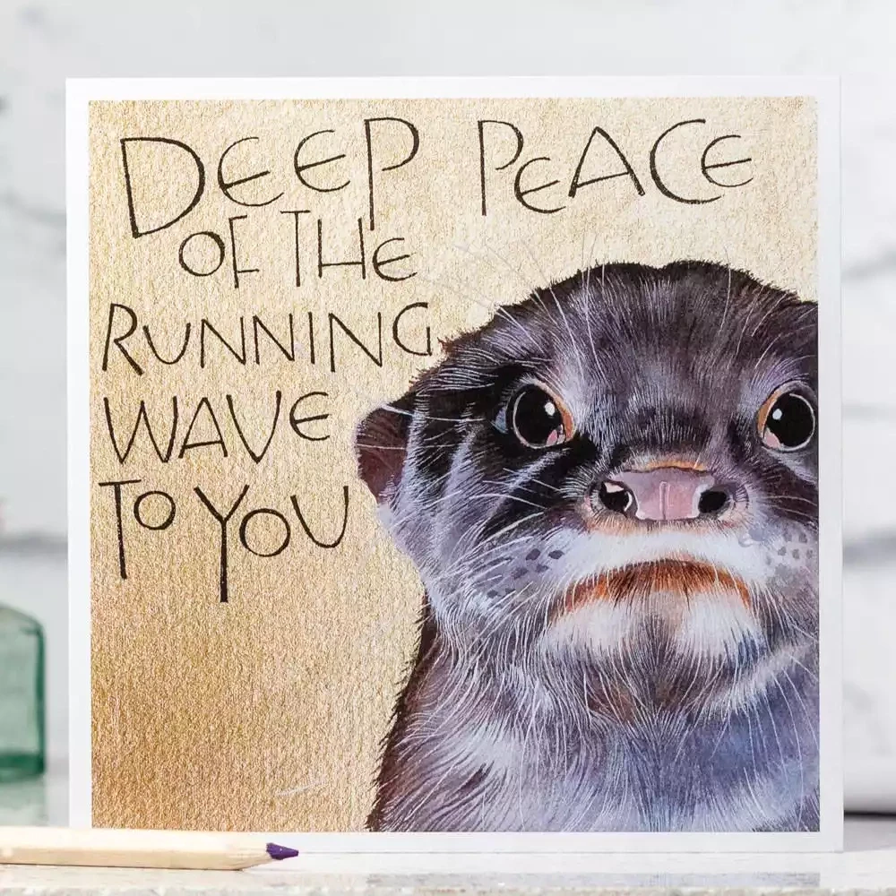 Deep Peace - Otter Card by Sam Cannon