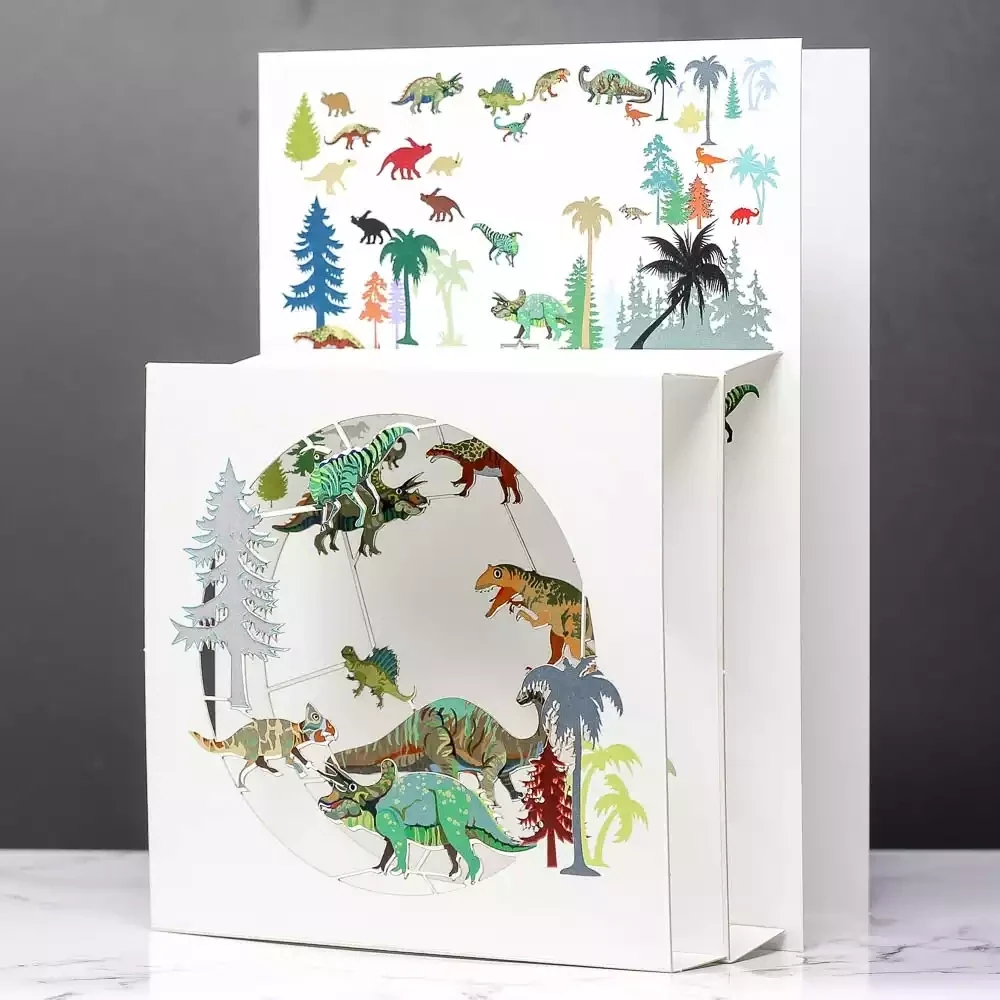 Dinosaur - Magic Box Pop Out Card by Ge Feng