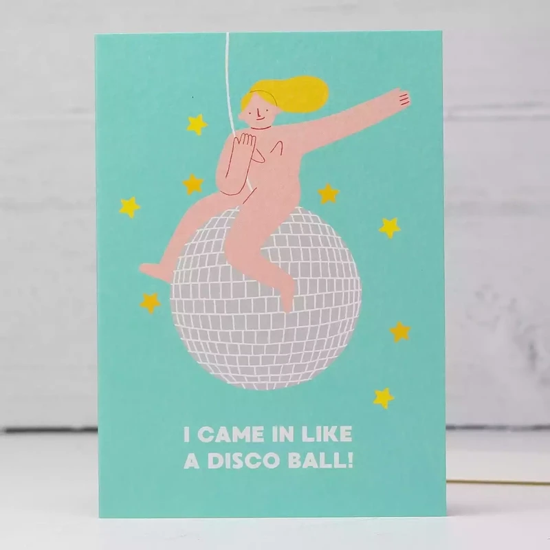 Disco Ball Card by Stormy Knight