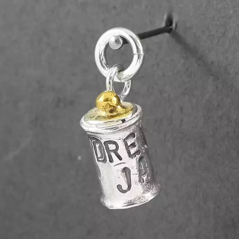 Dream Jar Silver and Gold Plate Charm by Fi Mehra