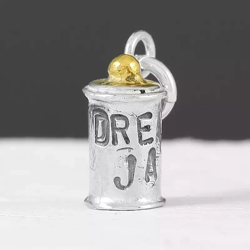 Dream Jar Silver and Gold Plate Charm by Fi Mehra
