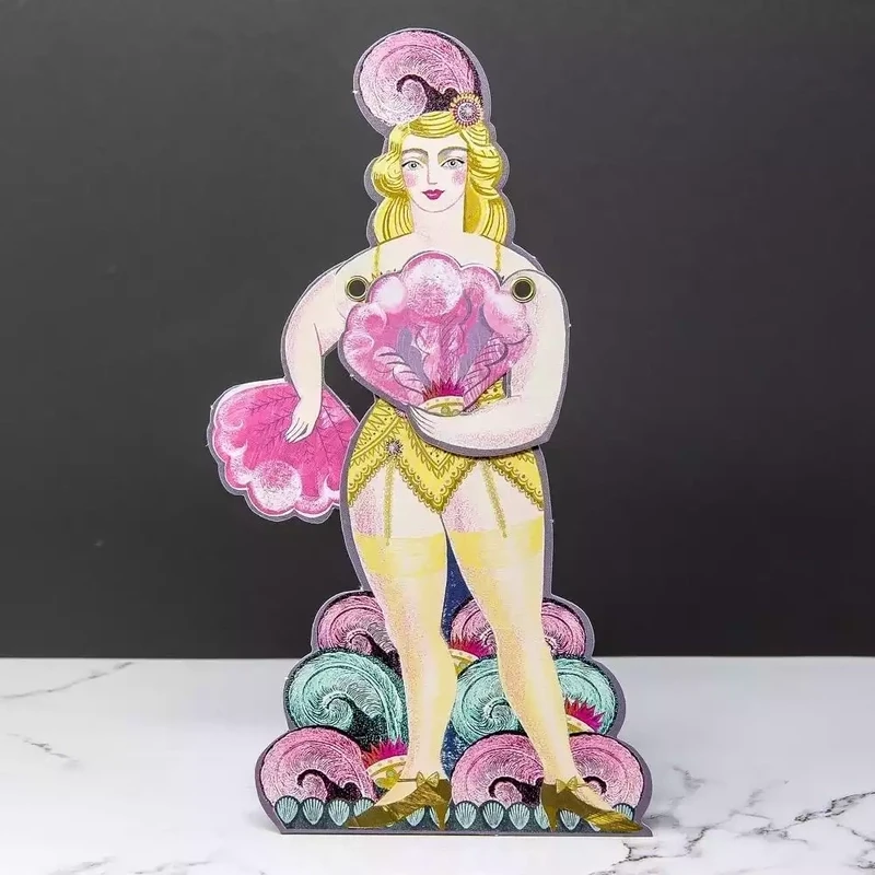 Fanny the Showgirl Moving Card by Sarah Young