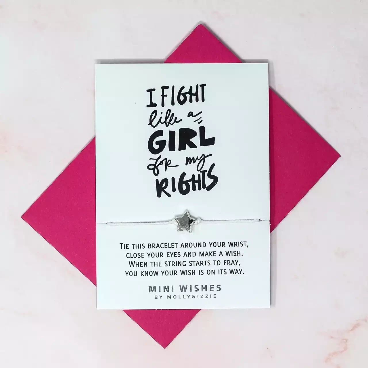 fight like a girl mini wish bracelet by molly and izzie