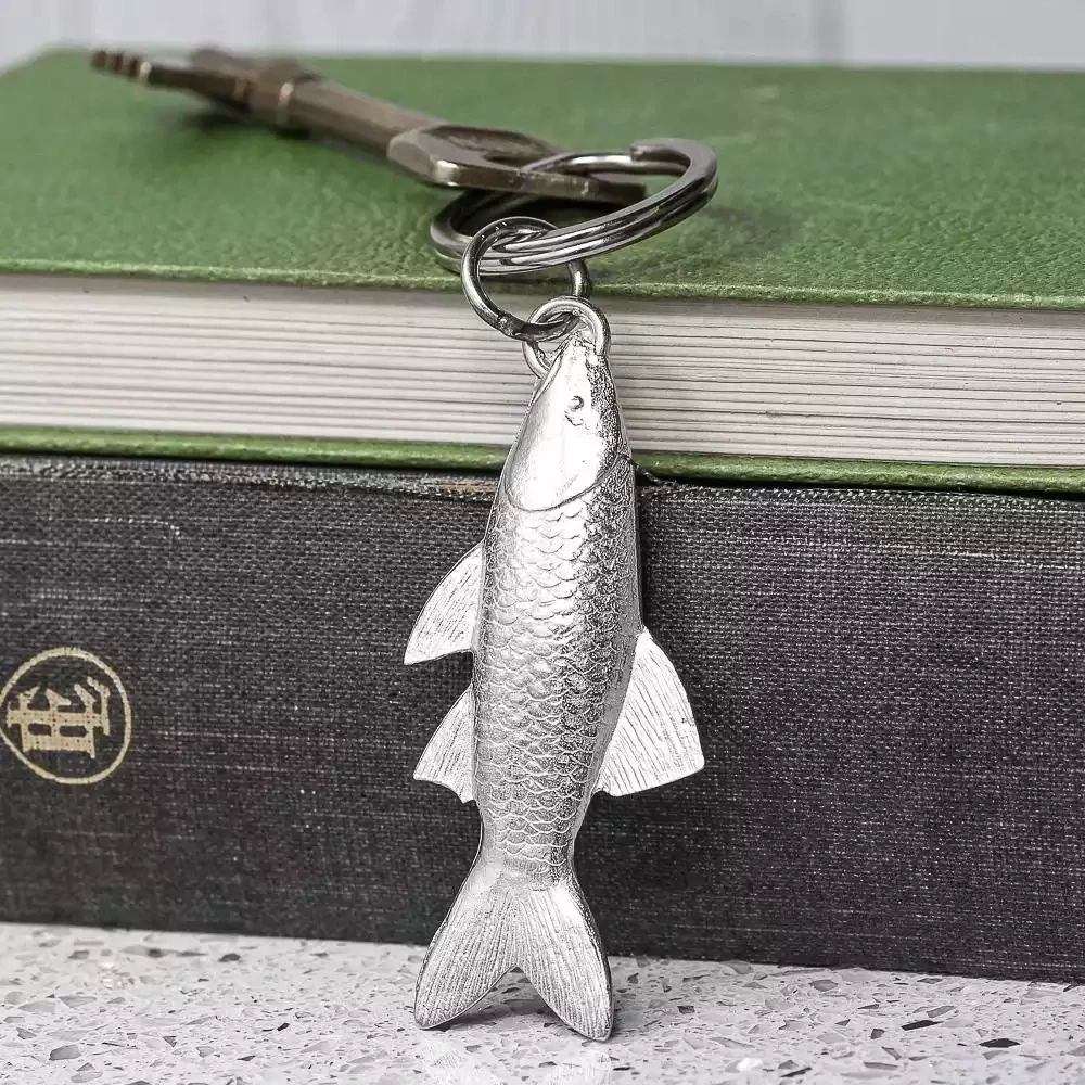 Fish Pewter Keyring by Lancaster and Gibbings