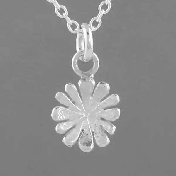Flower Petal Silver Charm Pendant by Fi Mehra