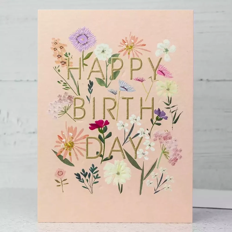 Floral Birthday Card by Sarah Curedale