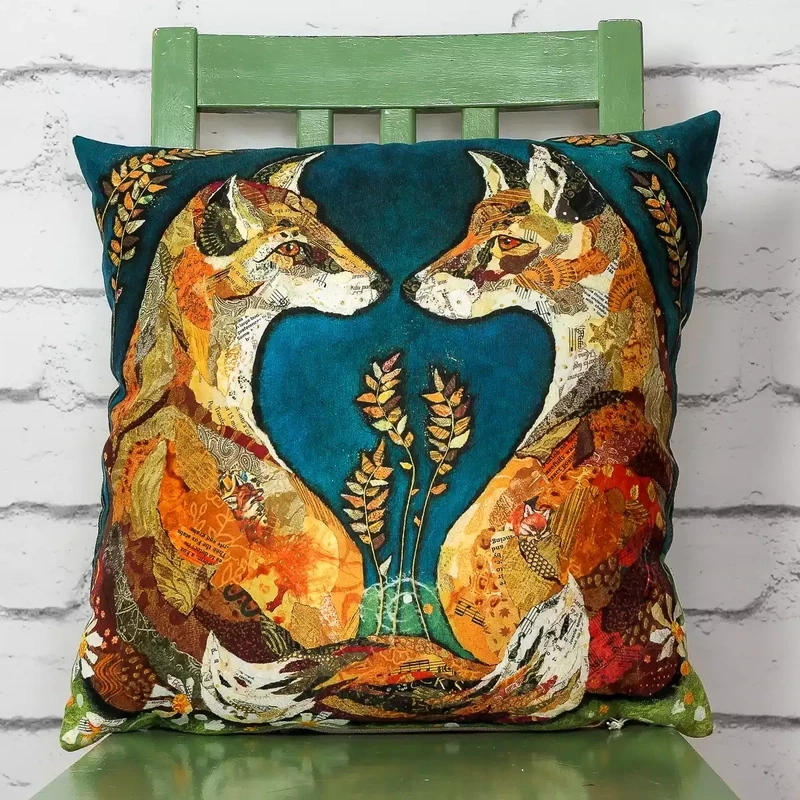 Foxheart Cushion by Dawn Maciocia