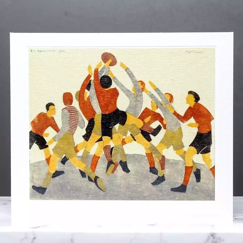 Football 1936 Card by Ethel Spowers