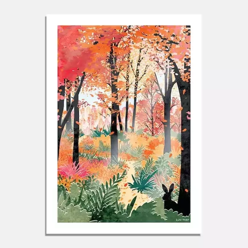 Forest Bathing - Unframed - A3 Print by Ruth Thorp