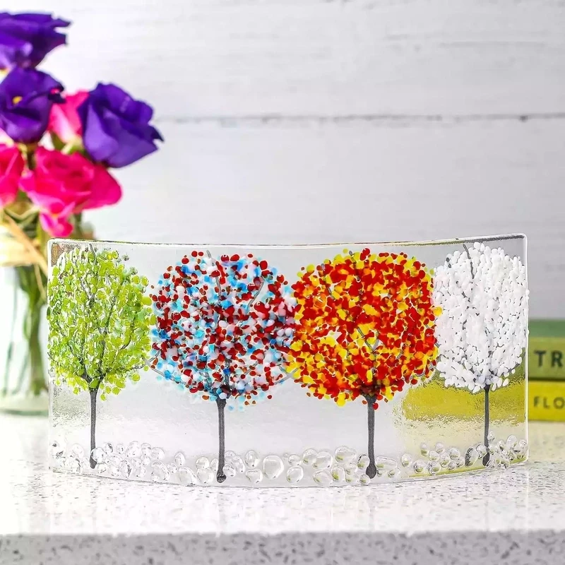 Four Seasons - Glass Arc - Small by Jules Jules