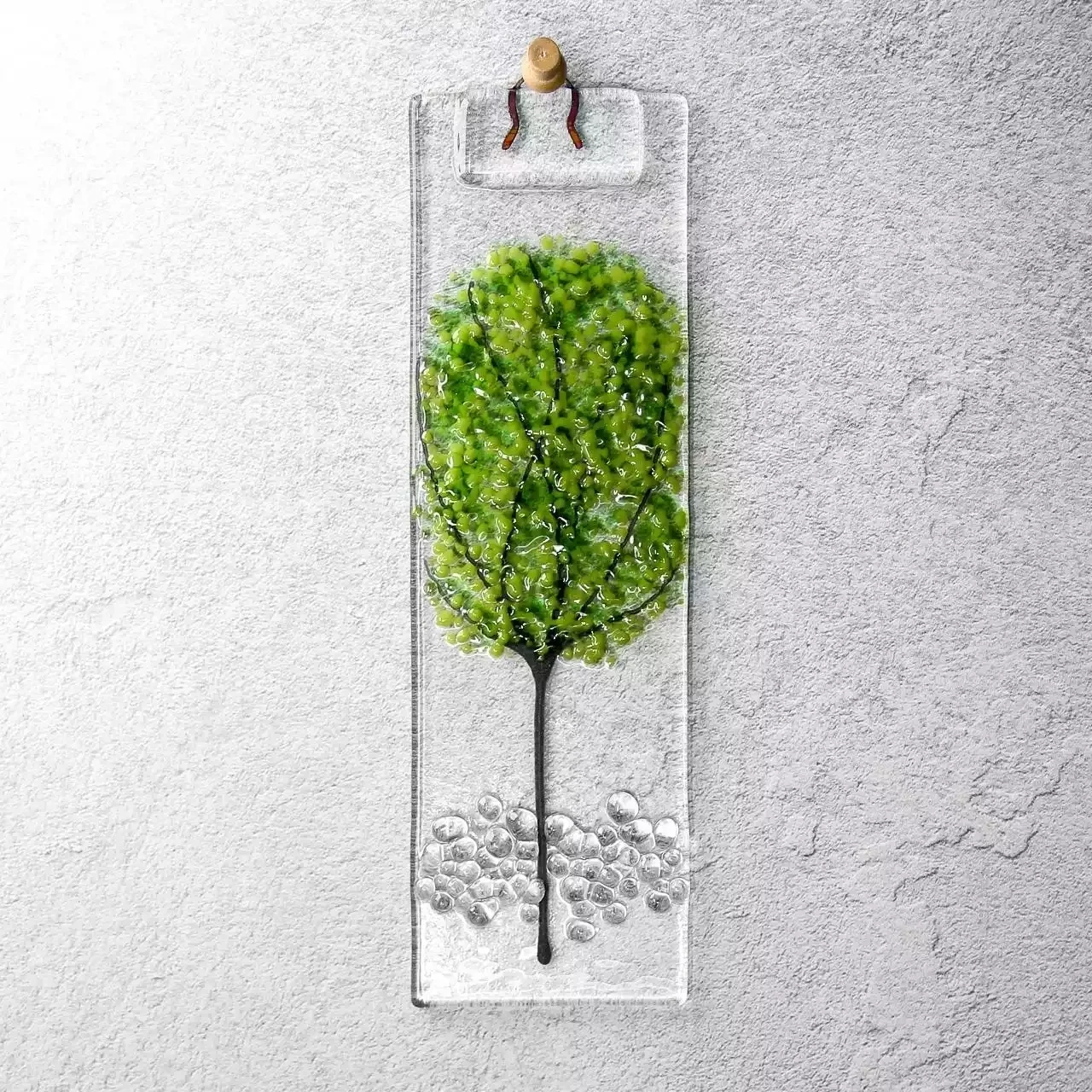 Four Seasons Long Glass Hanging Decoration - Spring by Jules Jules