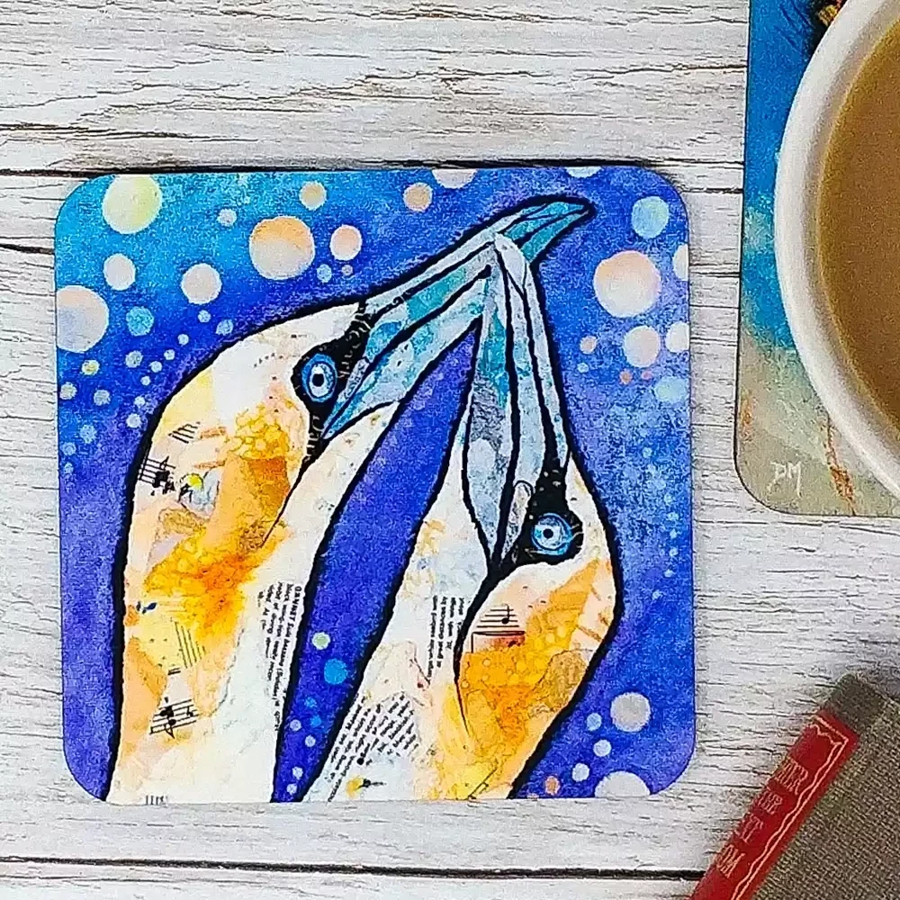 gannets coaster by dawn maciocia