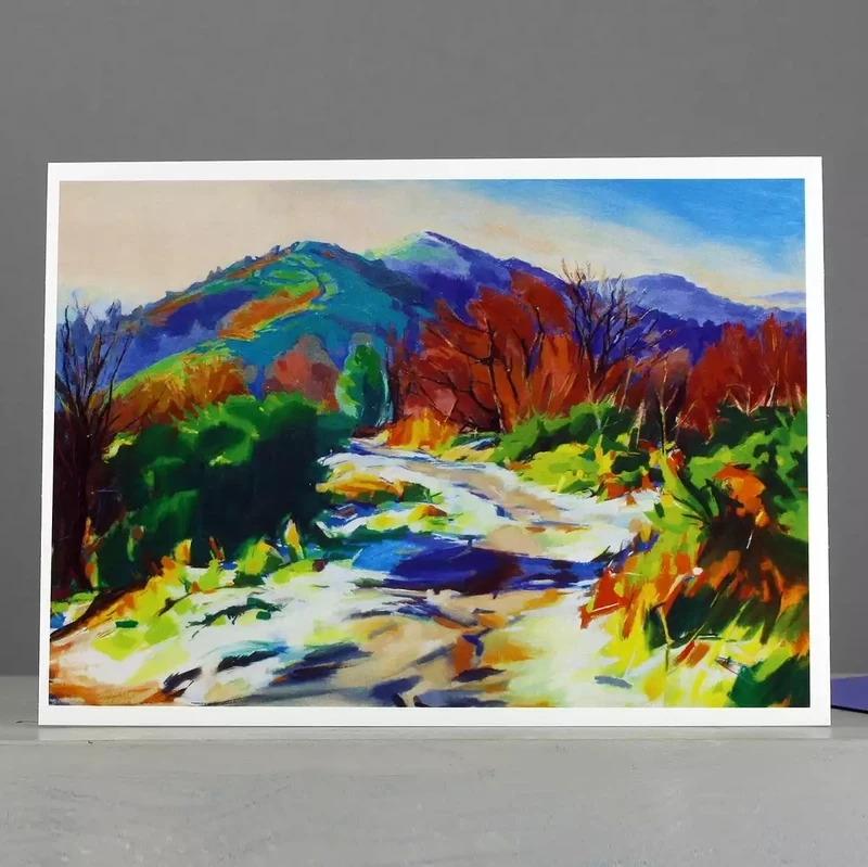 frost on the malverns card by tia lambert