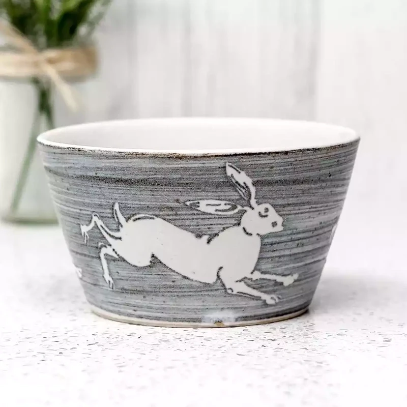 Hand-Thrown Sugar Bowl - Hare by Tregear Pottery
