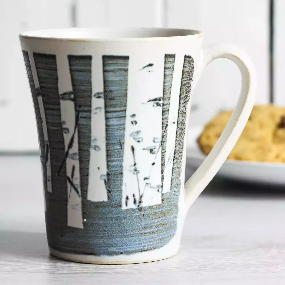 Handthrown Mug - Birch by Tregear Pottery
