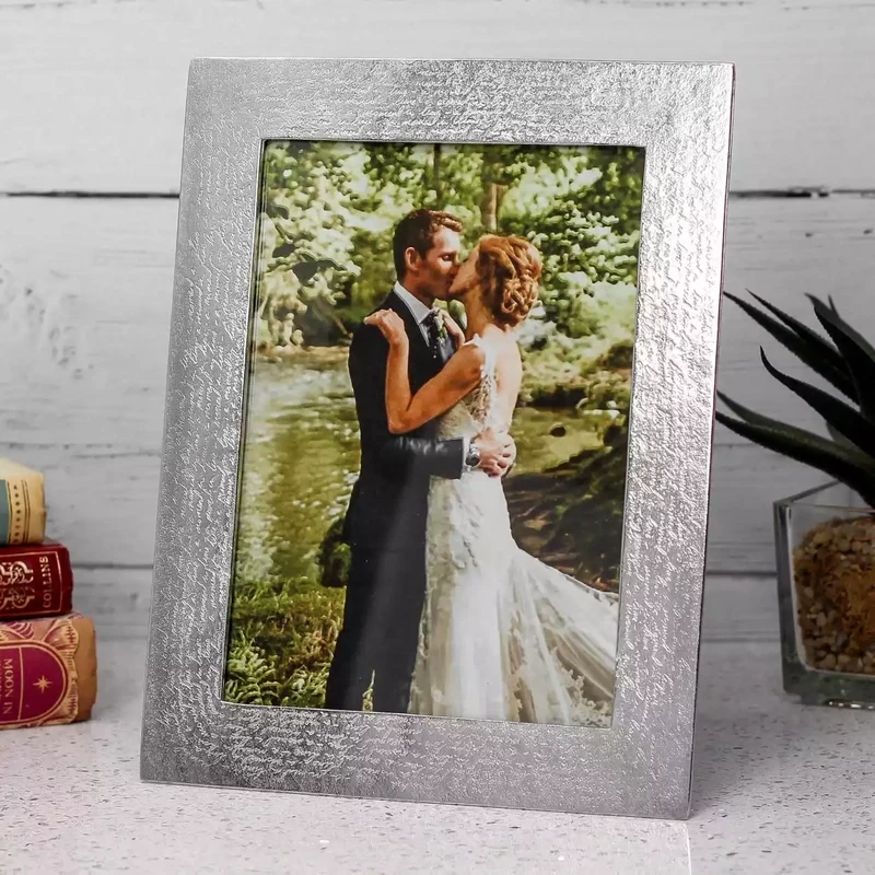 Handwriting Pewter Photo Frame 7x5 by Lancaster and Gibbings