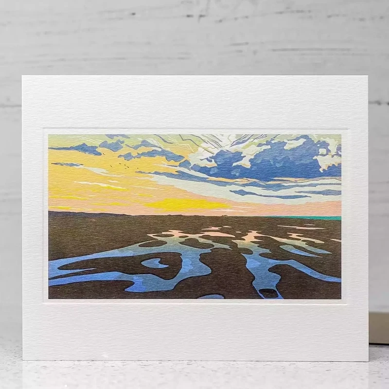 Holkham Tide Pools Card by Colin Moore