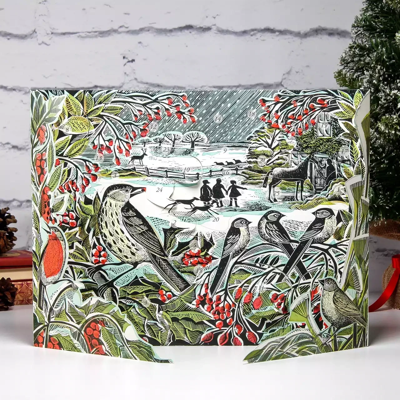 Holly Hedge Advent Calendar by Angela Harding
