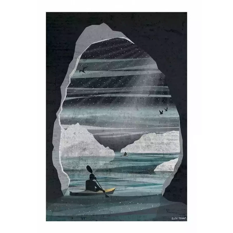 Ice Adventure - Unframed A3 Print by Ruth Thorp